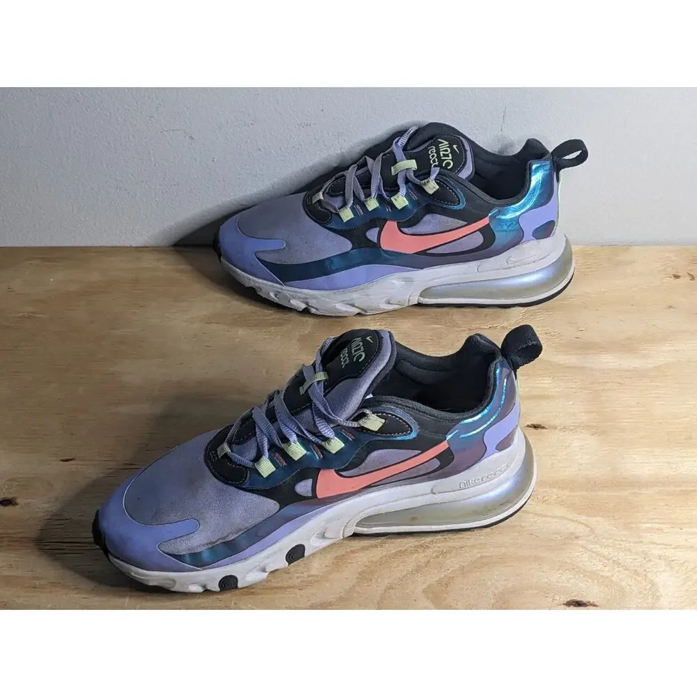 Nike Air Max 270 React Dark Smoke Grey Womens Size 9.5 CU4818-001 Shoes